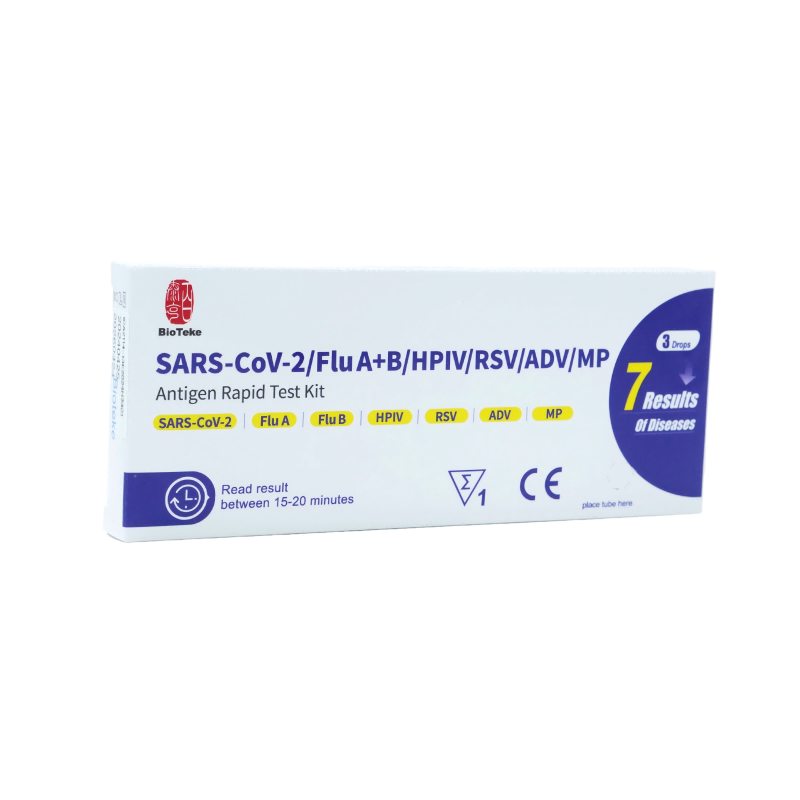 7 In 1 SARS-CoV-2/インフルエンザ A+B/HPIV/RSV/ADV/MP 抗原迅速検査キット