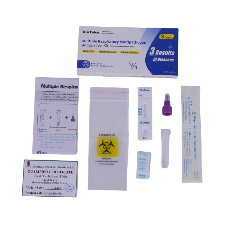 Bioteke 3 In 1 新型インフルエンザ A+B 抗原迅速検査キット