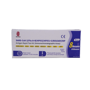 8 In 1 SARS-CoV-2/インフルエンザ A+B/HPIV2/HPIV1+3/RSV/ADV/MP 抗原迅速検査キット